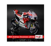 (2018 Ducati 04) Maisto 1:18 2018 Moto GP18 Ducati Desmosedici Aleación Die Cast Motocicleta