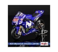 (2018 Yamaha 25) Maisto 1:18 2018 Moto GP18 Ducati Desmosedici Aleación Die Cast Motocicleta