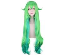 2019 100cm Green Blue Ombre Wavy Long Synthetic Wig Lulu Soraka Star Guardian Cosplay Costume Wigs Hair
