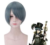 2019 Anime Black Butler Grell Sutcliff cosplay peluca roja larga recta pelo sintético fiesta de Halloween Kuroshitsuji cosplay pelucas talla única Kuroshitsuji peluca 121