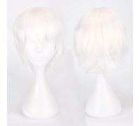 2019 de alta calidad barato Anime Tokyo Ghouls Ken Kaneki Cosplay peluca Niñas Niños Uta Corto Negro Gris blanco Pelucas de cabello sintético Talla única Ken peluca k049-1