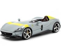 2019 Ferrari Monza SP1 Barchetta Monoposto Gris Plata 1:18 Bburago Race Play 160