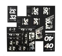 2019 FOX Heritage Decal Kit Fork & Shock | bis MY20 | Chrome
