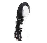 2019 Hot Anime Tokyo Ghoul Uta Cosplay Peluca Moda Hombres y mujeres Negro Plata Gris Anime Cabello Peluca llena Pelo largo y rizado Tipo de mujer de Halloween