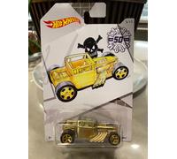 2019 Hot Wheels Larry Madera 50 Serie 5/10 Bone Shaker Oro W/ Oro 5 Rayos Ruedas