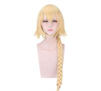 2019 peluca de Juana de Arco Fate Grand Order Cosplay peluca Fate/Zero Cosplay pelo Jeanne d'Arc Fate/Apocrypha peluca mujer pelo rubio talla única amarillo