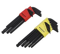 20199 Juego de llaves pulgadas, hexagonal, esférico, métrico 22 uds. BONDHUS