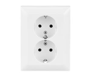 202 EUJR-914 Doble base SCHUKO® placa completa sin 6438199005553
