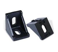2020 2028 3030 3060 4040 4080 20/30/40/45/60 Conector de perfil aluminio Enrutador Soporte esquina(Noir,1PCS 6060)