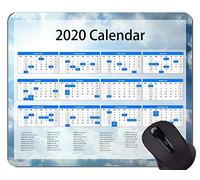 2020 Calendar Gaming Mouse Pad, Blue Sky Themed Mouse Pads