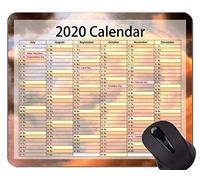 2020 Calendar Gaming Mouse Pad, Colorful Clouds Office Mouse Pad