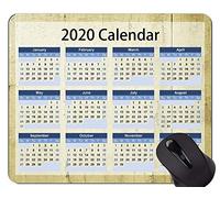 2020 Calendar Gaming Mouse Pad Custom, Dead Bark Background Alfombrilla de ratón con Borde Cosido