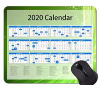2020 Calendar Golden Premium Gaming Mouse Pad, Alfombrillas de ratón temáticas Green Star Point