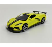 2020 Chevrolet Corvette Stingray Coupe Amarillo Rayas Negras 1:43 Burago 183000