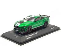 2020 Ford Shelby Mustang GT500 Verde Metalizado con Rayas Blancas 1:43 Solido S4