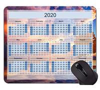 2020 Galaxy Calendar Gaming Mouse Pad, Autumn Leaves Themed Mouse Pads