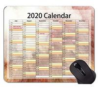 2020 Galaxy Calendar Gaming Mouse Pad, Magic Space Themed Office Mouse Pad