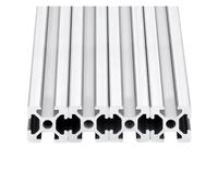 2020 Perfil de aluminio con ranura en T 300-500 mm 4 piezas Impresora 3D | Anodizado, plateado, 300/400/500 mm, for impresora 3D DIY, duradero(4Pcs 500mm)
