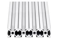 2020 Perfil de aluminio con ranura en T 300-500 mm 4 piezas Impresora 3D | Anodizado, plateado, 300/400/500 mm, for impresora 3D DIY, duradero(4Pcs 400mm)