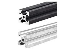 2020 V-Slot Aluminum Extrusion Profiles 550-1500mm, 2Pcs - EU Standard Linear Rail Guide For CNC Router Machine And 3D Printer(Silver Anodized,800mm 2pcs)