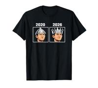 2020 vs 2026 Sombrero de Papel de Aluminio a Corona Meme Camiseta