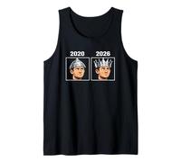 2020 vs 2026 Sombrero de Papel de Aluminio a Corona Meme Camiseta sin Mangas