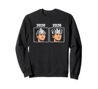 2020 vs 2026 Sombrero de Papel de Aluminio a Corona Meme Sudadera