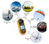 (2021) Anemómetro digital Auspicious, medidor de velocidad del viento y flujo de aire para medir el