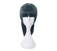 2021 Anime Jujutsu Kaisen Kaisen Maki Zenin Cosplay Peluca 50cm Verde Resistente al Calor Resistente al Calor Sintético Partido de Halloween Wig WIGCAP