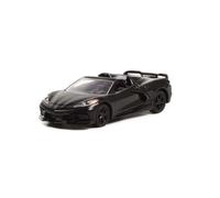 2021 Chevy Corvette C8 Stingray Convertible Black - Greenlight 28090D/48-1/64 Scale Diecast Car