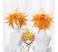2021 Emma Cosplay Peluca Anime Yakusoku no Neverland Mujeres Naranja Cosplay Peluca The Promised Neverland Emma Cosplay