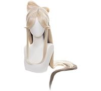 2021 Genshin Impact Game Ningguang Cosplay Halloween Wig Hair Costumes Headwear Accessories Hairpin Wig Cap Anime NingGuang