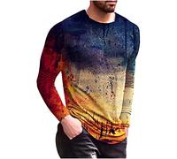2021 Halloween Camiseta Hombre Manga Larga Moda Casual T-shirt Blusas camisas Impresión Talla grande Camiseta originales Cuello redondo Cómodo suave básica Verano otoño camiseta deportiva Top
