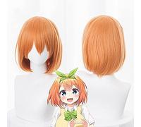 2021 Nueva Nakano Yotsuba Cosplay Peluca Gotoubun No Hanayome La quintaesencia Quintuplets Mujeres Naranja Cosplay Peluca Nakano Yotsuba