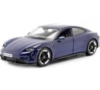2021 Porsche Taycan Turbo S Azul 1:24 Bburago 21098