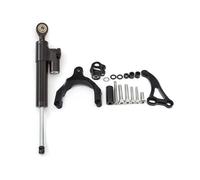 2022 2023 Para Suzuki Para GSX Para S750 Para GSX-S750 Kit Montaje Soporte Amortiguador Dirección Para GSXS750 Para GSX-S Para GSXS 750 2017-2021(Black)