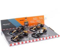 2022 2023 Set 4 McLaren MCL36 y MCL60 Nº4 Lando Norris 1:43 Bburago 18-38096