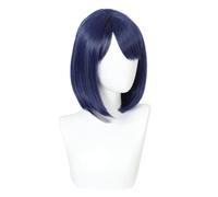 2022 Anime Cosplay Peluca for Genshin Impact Kujo Sara, Modelado de Color Mezclado Peluca de Vestir de Fiesta, Peluca Sintética Resistente al Calor Sin Tangle Sin Shedding + Peluca Free Wig