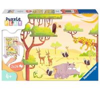 Ravensburger Rompecabezas infantil Puzzle&Play 05594 – Safari Time – 2x24 piezas