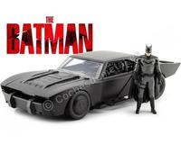 2022 Batmobile Con Figura de Batman "The Batman" Negro 1:24 Jada Toys 32731 2532