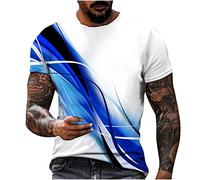 2022 Camiseta Manga Corta Hombre Verano 3D Guitarra Impresión Moda Originales Camiseta Casual T-Shirt Blusas Camisas Camiseta Cuello Redondo Suave básica Camiseta Top Talla Grande