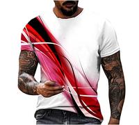 2022 Camiseta Manga Corta Hombre Verano 3D Guitarra Impresión Moda Originales Camiseta Casual T-Shirt Blusas Camisas Camiseta Cuello Redondo Suave básica Camiseta Top Talla Grande