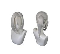 2022 Demonio Asesino kimetsu no Yaiba uzui Tengen Plateado Blanco Peluca Corta Cosplay Traje sintético Pelucas de Pelo(sin Sombrero) Estilo a (Color : Style A)