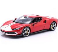 2022 Ferrari 296 GTB Assetto Fiorano Rojo/Blanco 1:18 Bburago 16017