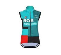 2022 Hombres National Pro Team BORAHansgrohe Ciclismo Chaleco Cortaviento,Cortaviento Bicicletas Chaleco Cortaviento MTB Ropa sin mangas (6XL)