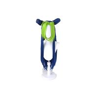 2022 JOJO Bizarre Adventure Jolyne Cujoh Cosplay Larga Azul Verde Braid WIG Pelucia Resistente al calor Pelo de fibra + Peluca Cap Party Props Anime