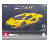 2022 Lamborghini Countach LPI 800-4 Amarillo "KIT Para Montar" 1:24 Bburago 18-2