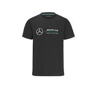 2022 MERCEDES-AMG PETRONAS FANWEAR LARGE LOGO TEE - Black - Mens (XS) Chest 89-91cm