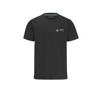 2022 MERCEDES-AMG PETRONAS FANWEAR SMALL LOGO TEE - Black - Mens (XS) Chest 89-91cm