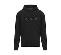 2022 MERCEDES-AMG PETRONAS FANWEAR STEALTH LOGO HOODED SWEAT - Black - Mens (XS) Chest 89-91cm
